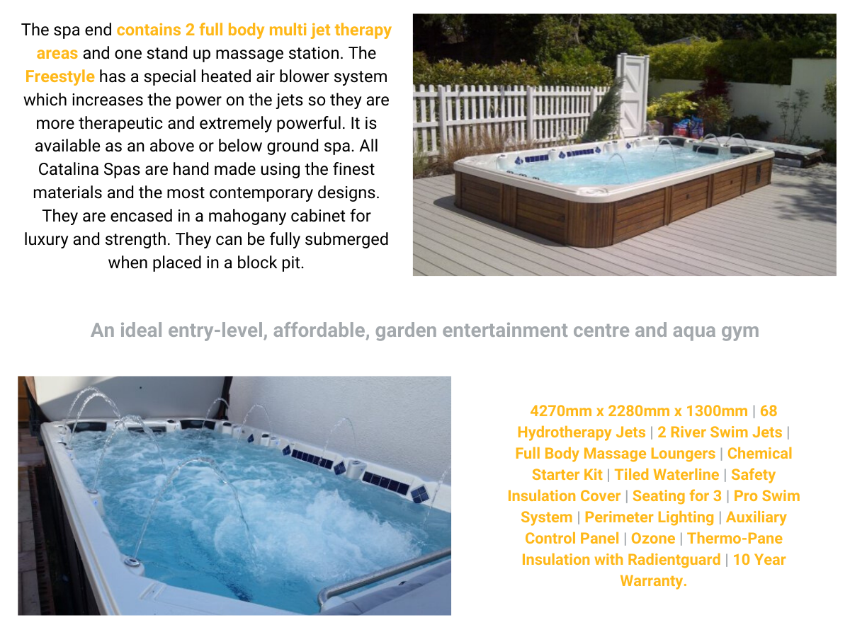 Freestyle Swimspa for Sale Bedfordshire