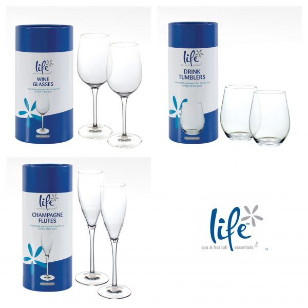 Life Spa plastic drinks glasses | A6 Hot Tubs