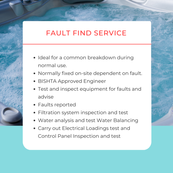 Hot Tubs Service | Fault Find | A6 Hot Tubs