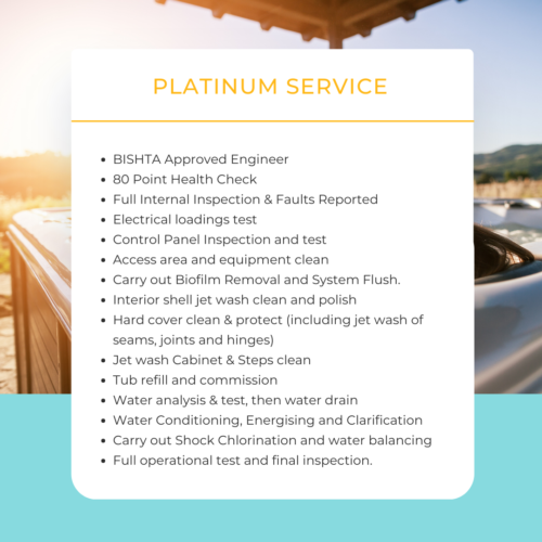 Hot Tubs Service | Platinum Service | A6 Hot Tubs