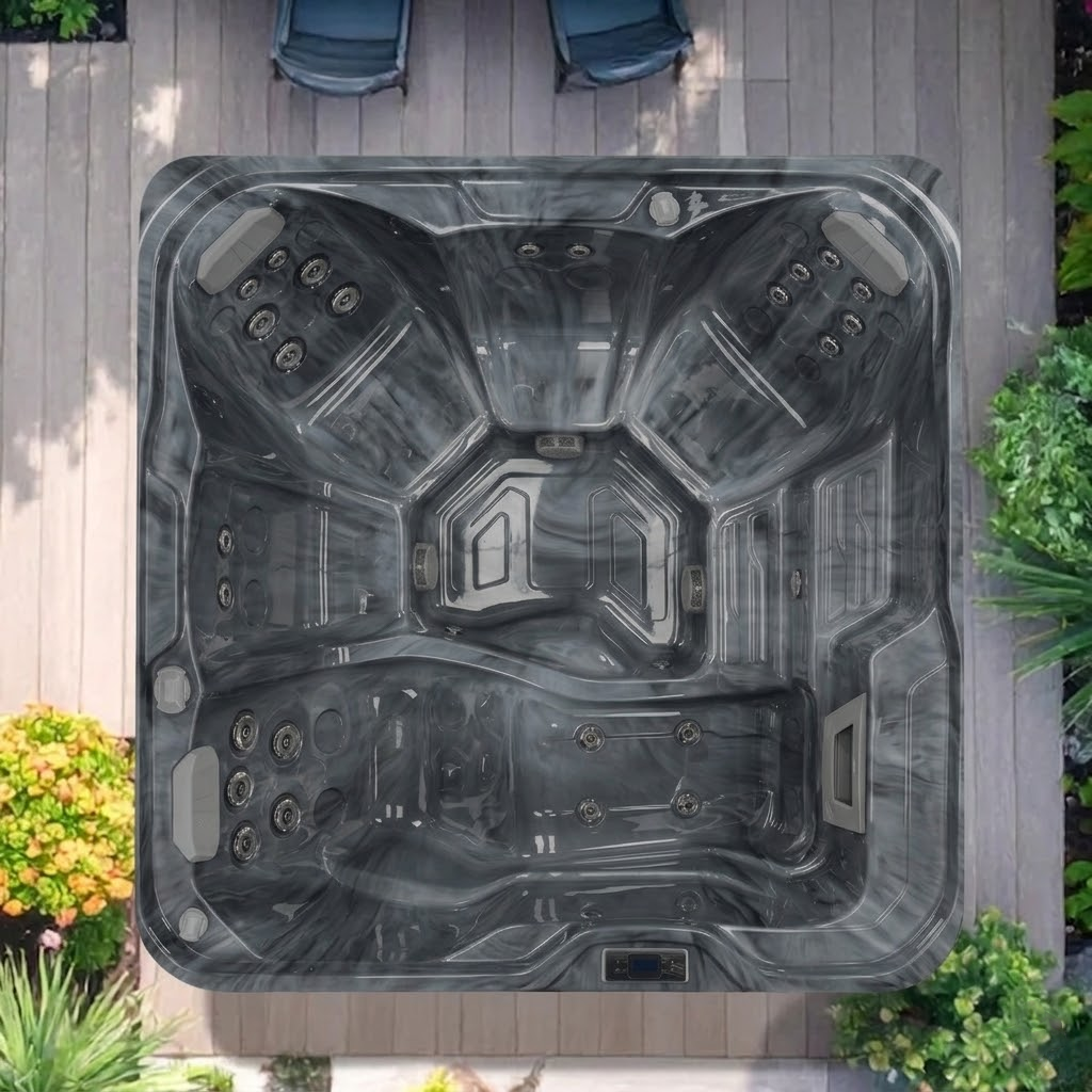 Equinox EQ360 Lite 5 Person Hot Tub - Storm Clouds