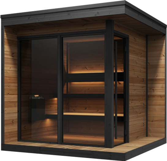 Yakia 400L 4 Person Premium Outdoor Sauna - Image 2