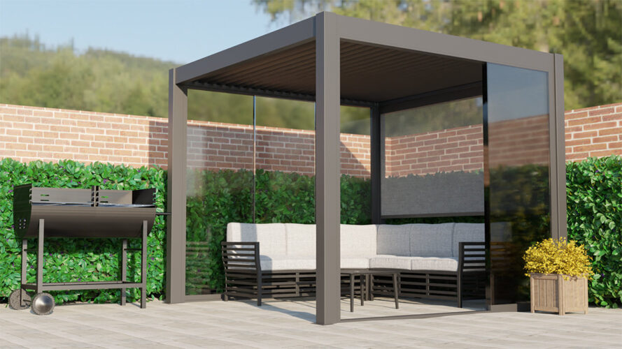 Remanso 4m x 4m Aluminium Louvre Pergola