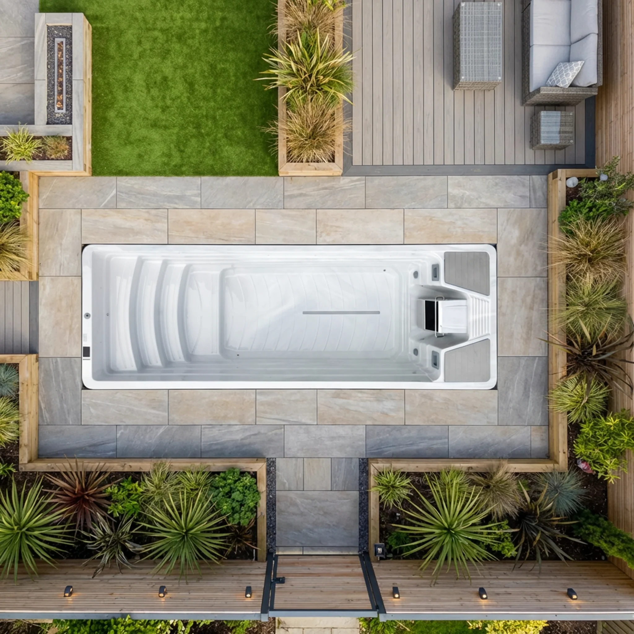 Forever Swim In-Ground Easy Pool 7m Swim Spa