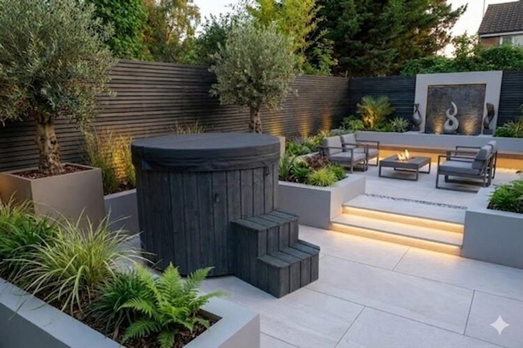 Solo Ice Bath with Integrated Chiller - Grey Cold Plunge Tub for Home Recovery