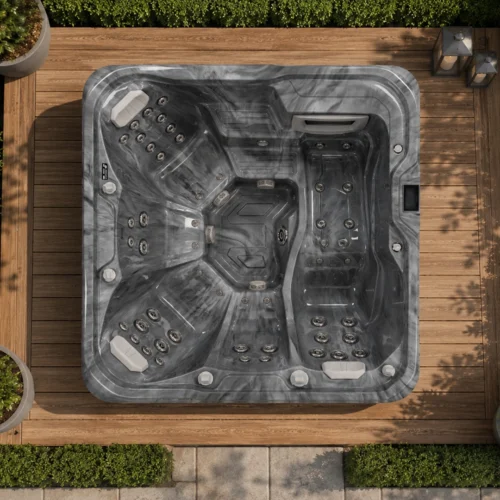 Equinox Nexus 360 5 Seater Hot Tub - Storm Cloud Grey