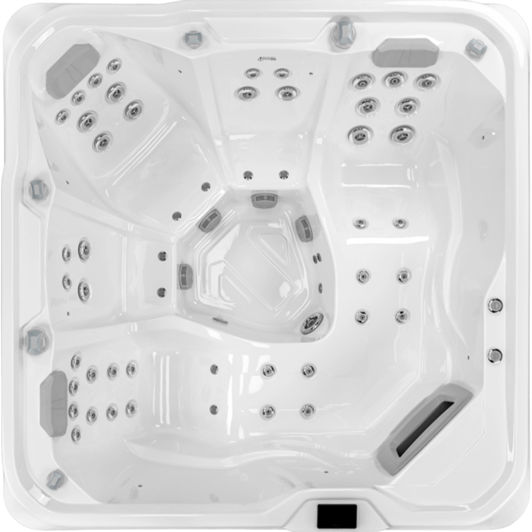 Equinox Nexus 570 5-Seater Hot Tub in Alpine White (2 Loungers / 32 Amp) - Image 2