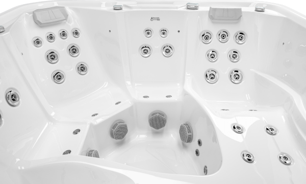 Equinox Nexus 570 5-Seater Hot Tub in Storm Cloud Grey (2 Loungers / 32 Amp) - Image 7