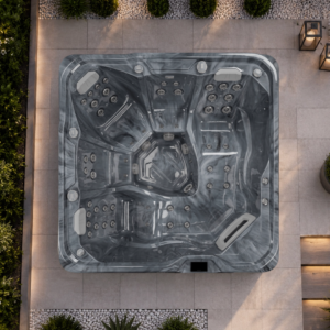 Equinox Nexus 570 5-Seater Hot Tub in Storm Cloud Grey (2 Loungers / 32 Amp)