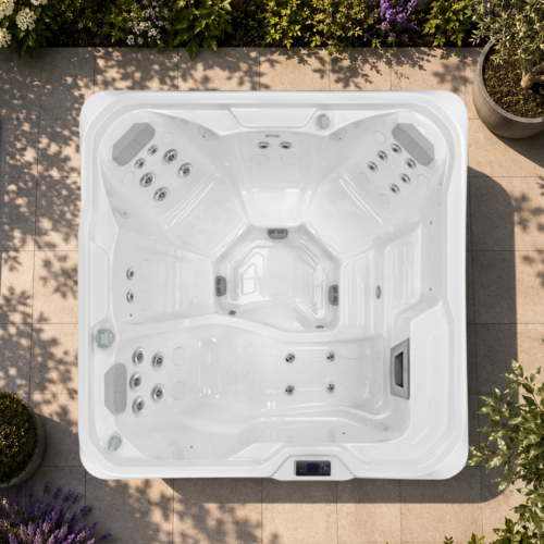 Equinox Nova 360 5 Seater Hot Tub - Alpine White
