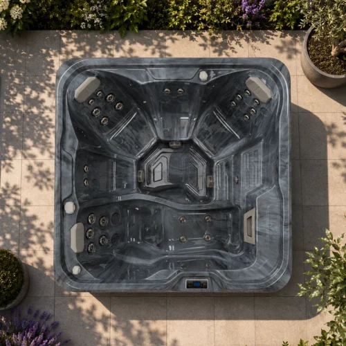 Equinox Nova 360 5 Seater Hot Tub - Storm Cloud Grey